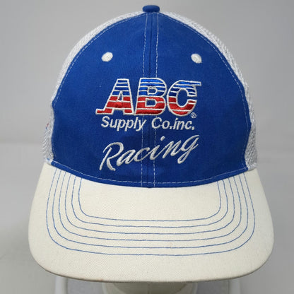 MMPR Marketing Baseball Cap Blue White One Size ABC Supply Co Racing AJ Foyt hat