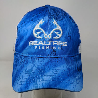 Realtree Fishing Snapback Trucker Hat Multicolor OSFM Embroidered Mesh Back