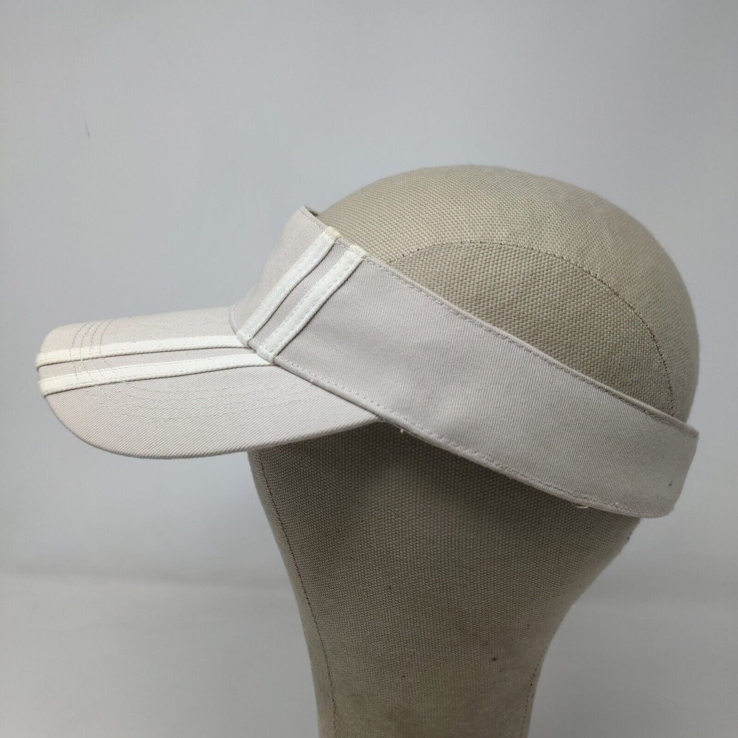 Summer Living Women's Strapback Sun Visor Cap Hat Tan Size OS Striped