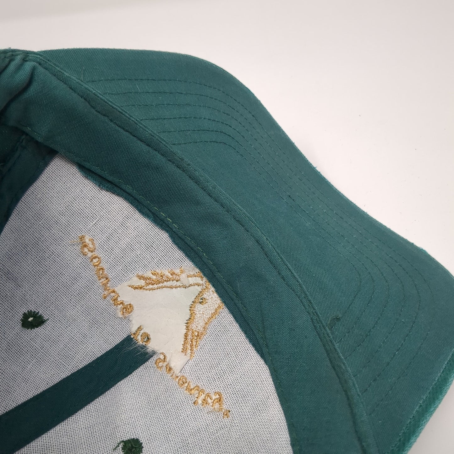 Soaring To Serenity Slideback Hat Green One Size Adjustable Embroidered