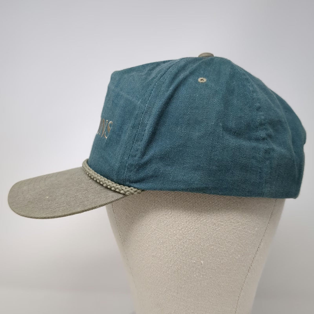Head To Toe 5 Panel Blue Gray One Size Harmons Embroidery Rope Snapback Hat