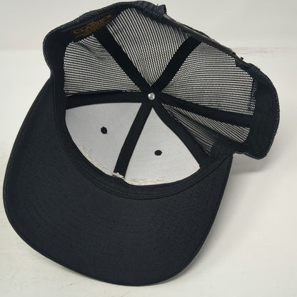 Yupoong The Classics Trucker Hat Black One Size White Rose Resistance Life Hat