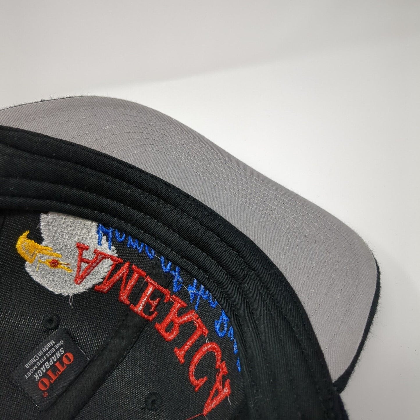 America Home of The Brave Snapback Hat Black OS Adjustable Embroidered Otto