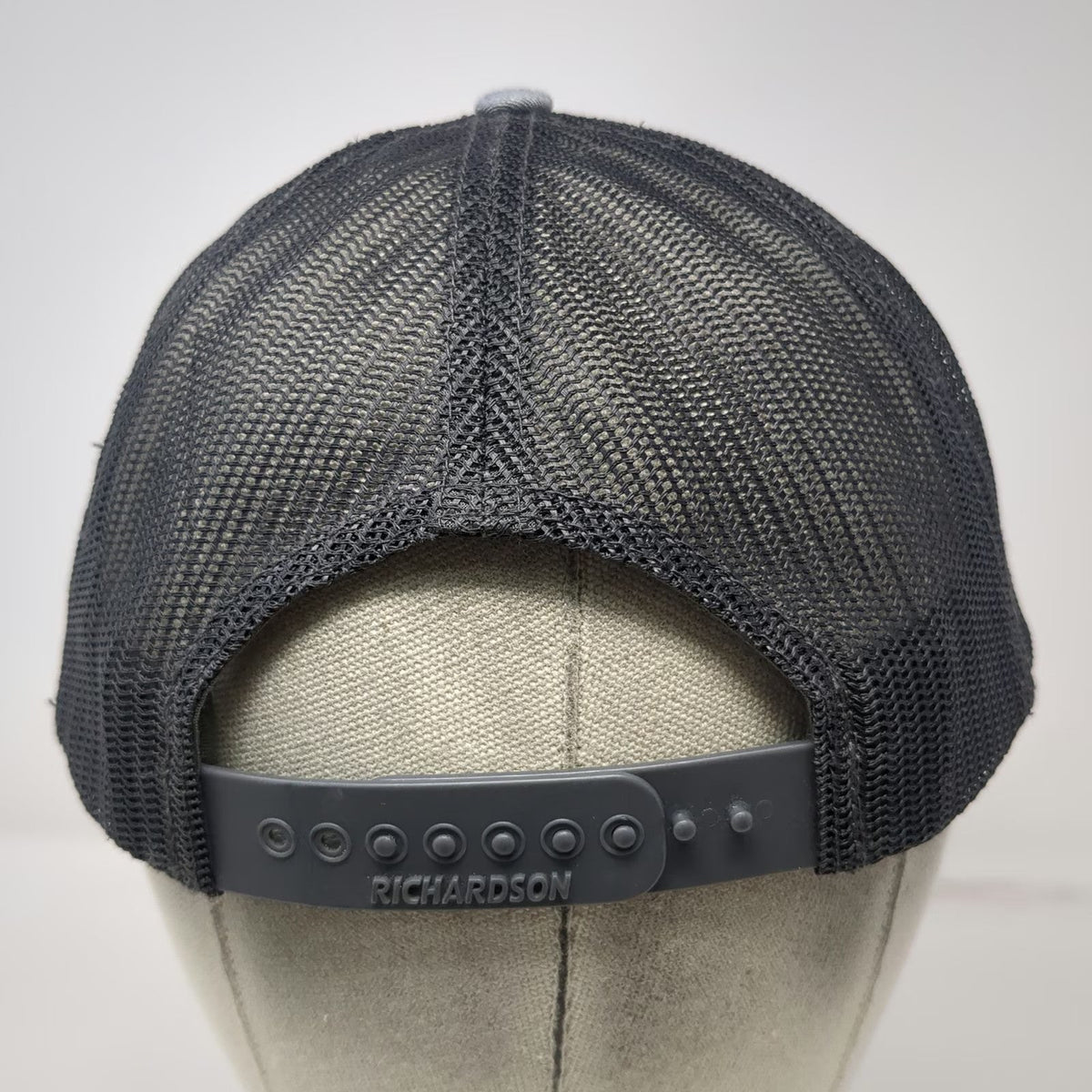 Richardson Trucker Hat Gray L Ditch Witch of the Rockies Mesh Snapback Black
