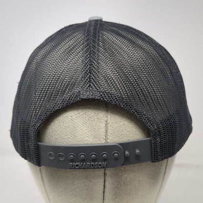 Richardson Trucker Hat Gray L Ditch Witch of the Rockies Mesh Snapback Black