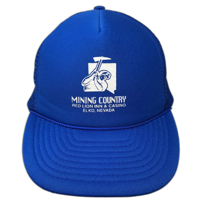 Nissun Blue Trucker Hat One Size Red Lion Inn Casino Elko Nevada Mining Country