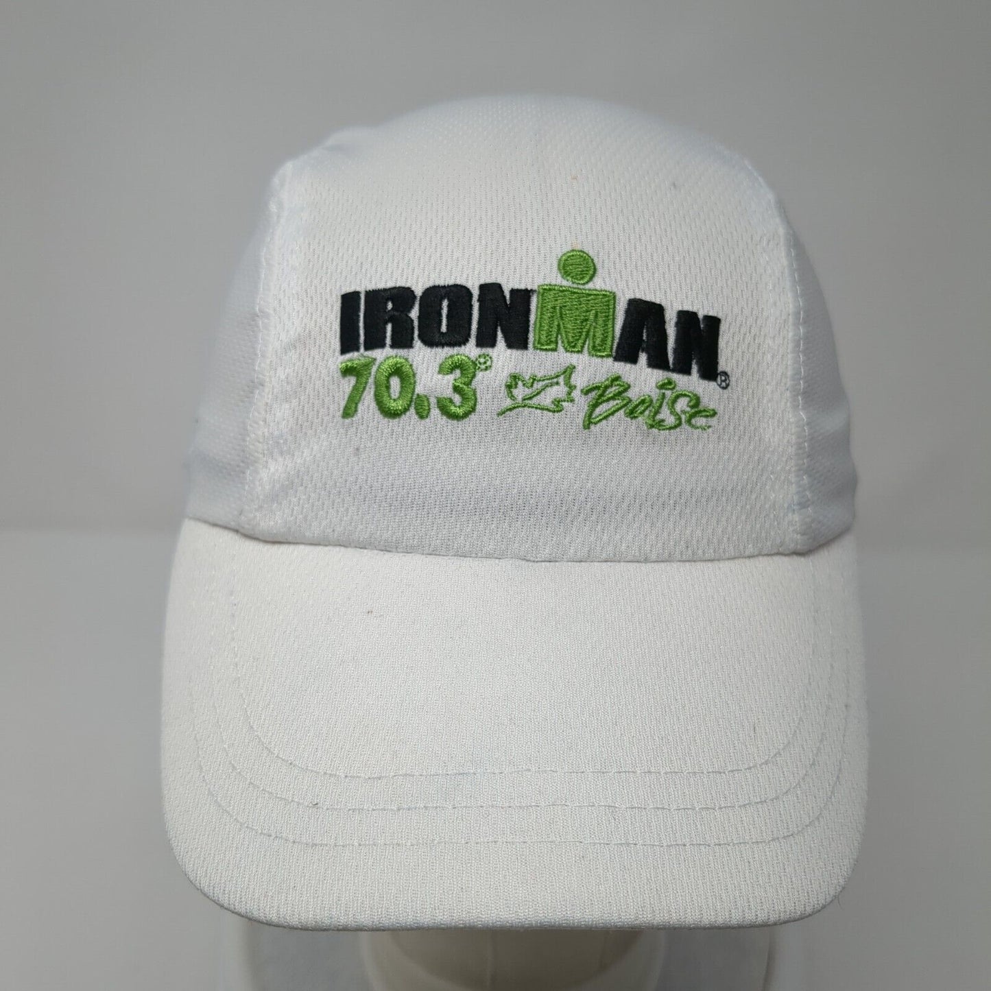 IRONMAN 70.3 Boise Strapback Hat White One Size Embroidered Headsweats