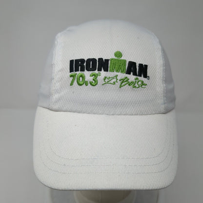 IRONMAN 70.3 Boise Strapback Hat White One Size Embroidered Headsweats
