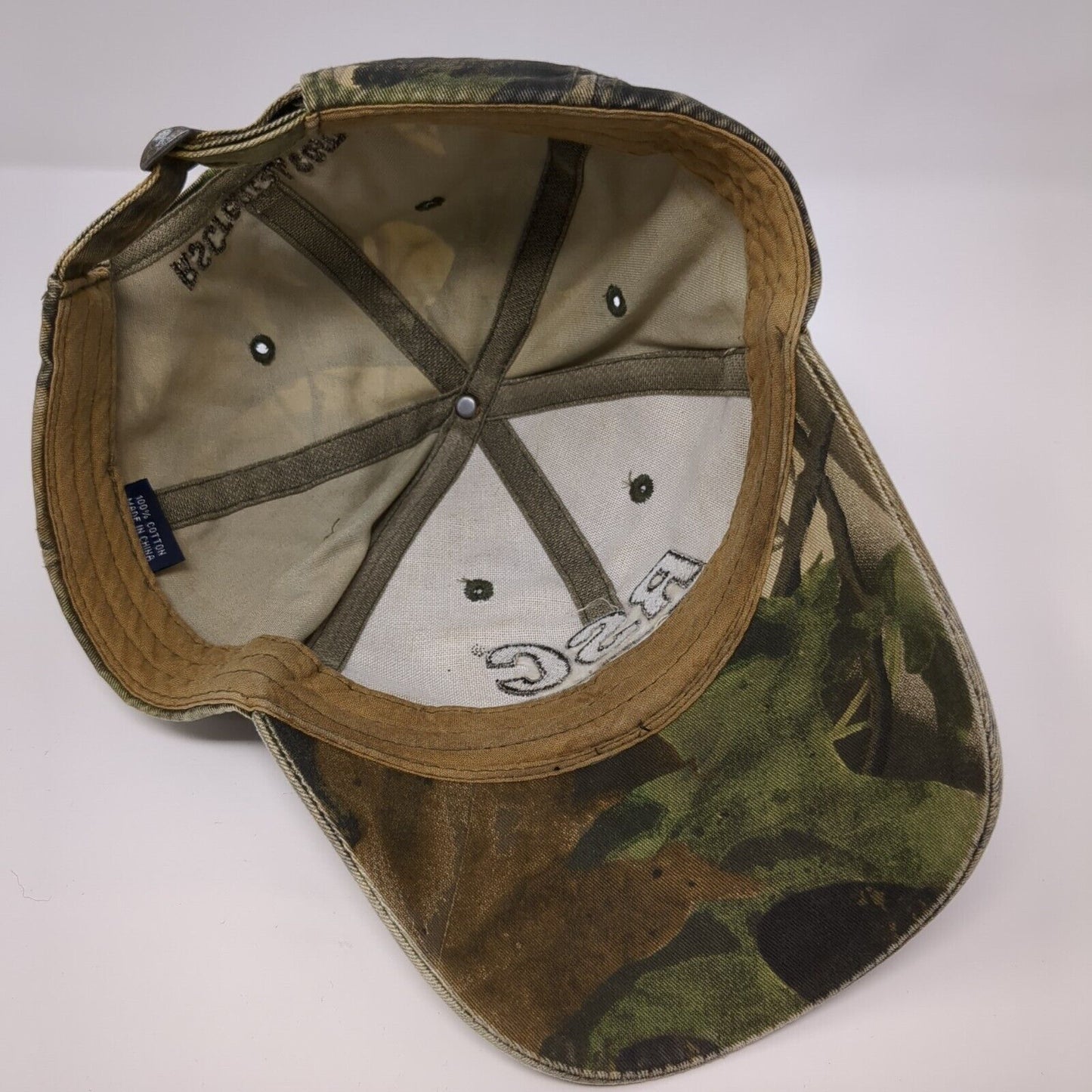 RSC Equipment Rental Slideback Hat Camouflage OSFA Embroidered 6 Panel Cotton