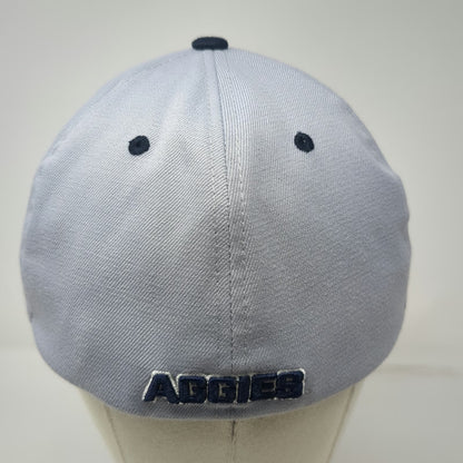 Zephyr Utah State Aggies NCAA Gray Cap XL Stretch Fit Embroidered Logo Team Hat