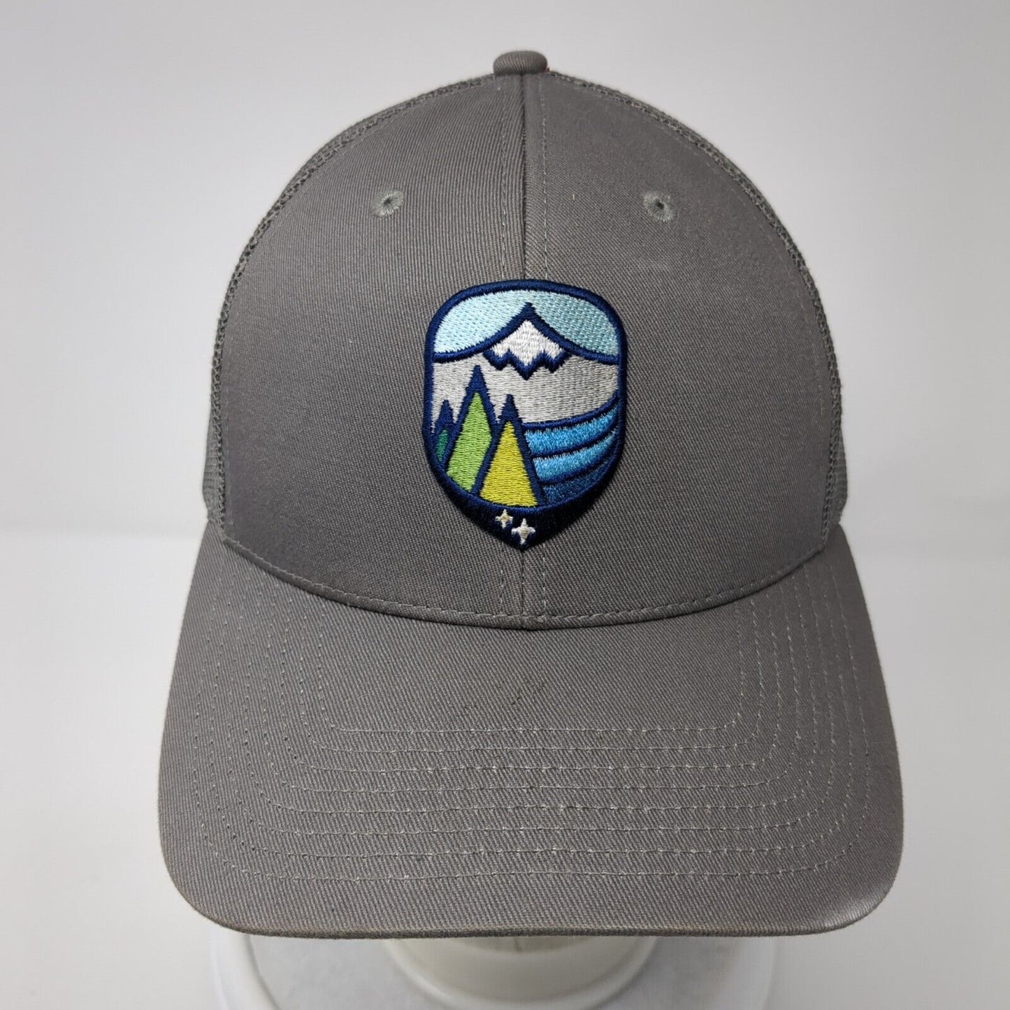 Outdoor Cap Adult Snapback Trucker Hat Gray OS Adjustable Embroidered Mesh Back
