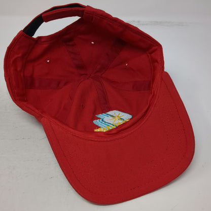 Club Solaris Premier Class Red Hat One Size Baseball Cap Strapback Logo
