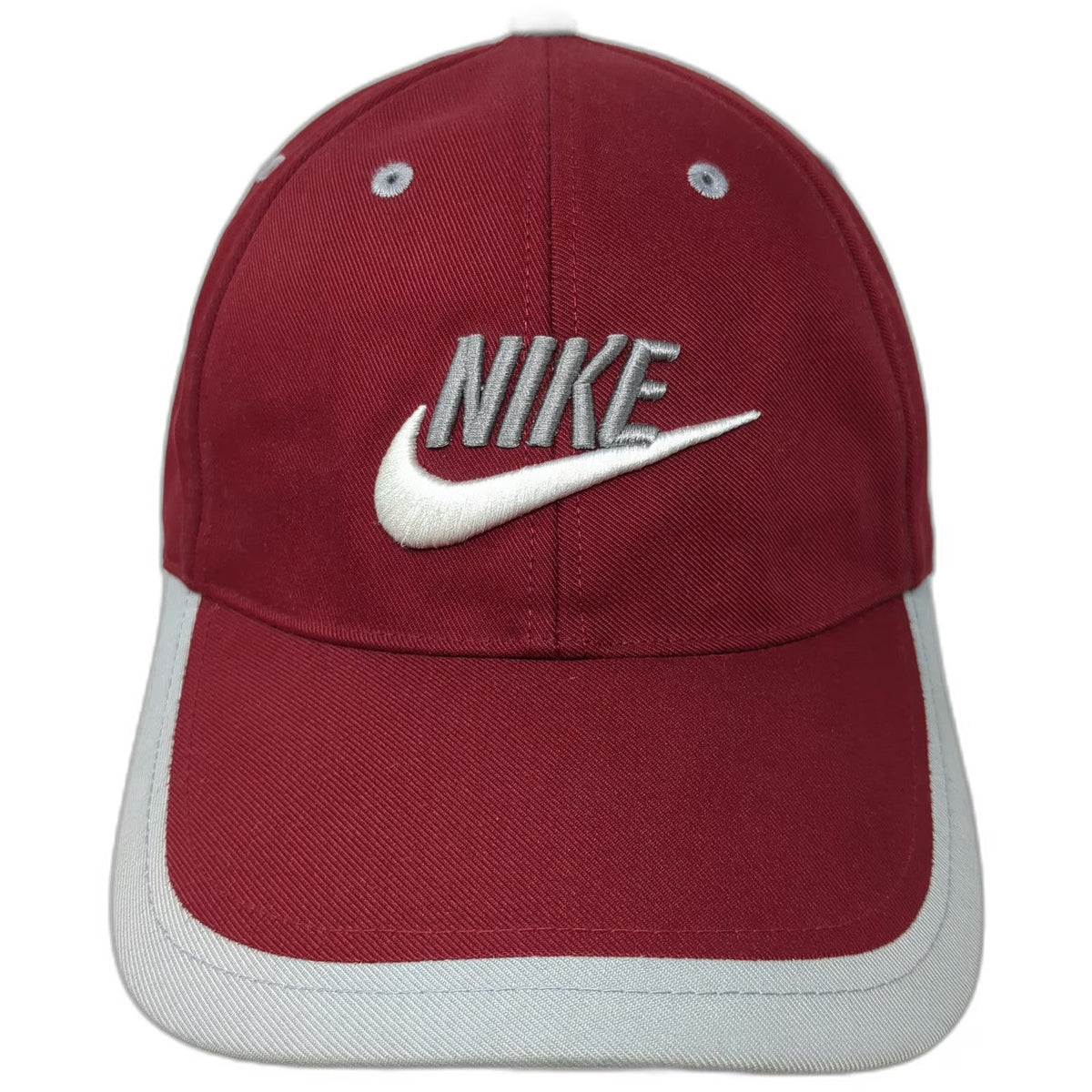 Nike Baseball Cap Red One Size Embroidered Swoosh Logo Strapback Just Do It Hat