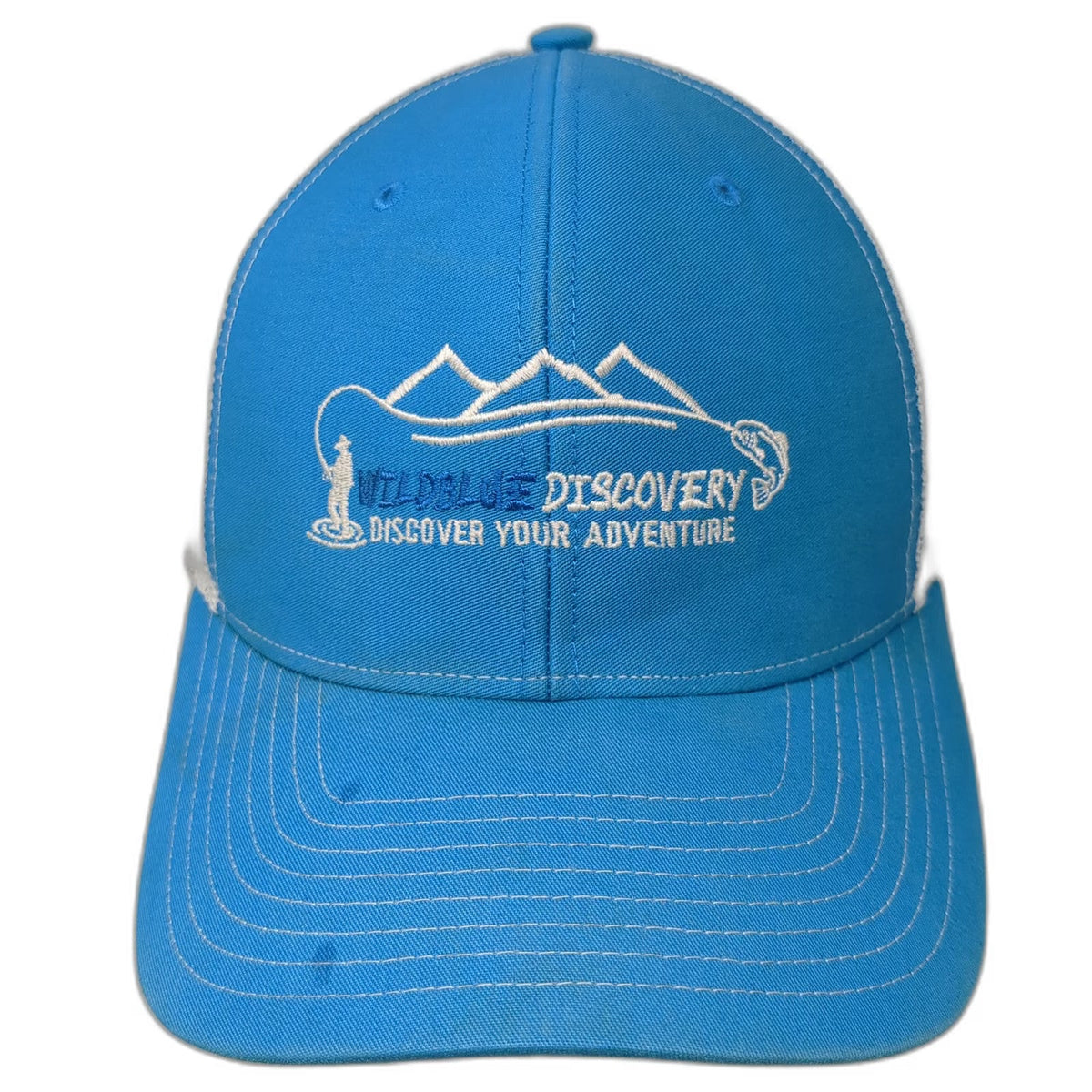 Richardson Trucker Hat Blue One Size Mesh Back Wildblue Discovery Fishing Gear