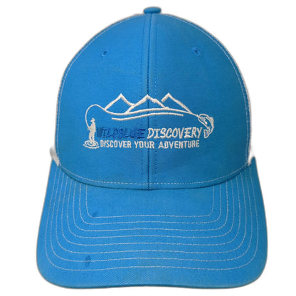 Richardson Trucker Hat Blue One Size Mesh Back Wildblue Discovery Fishing Gear