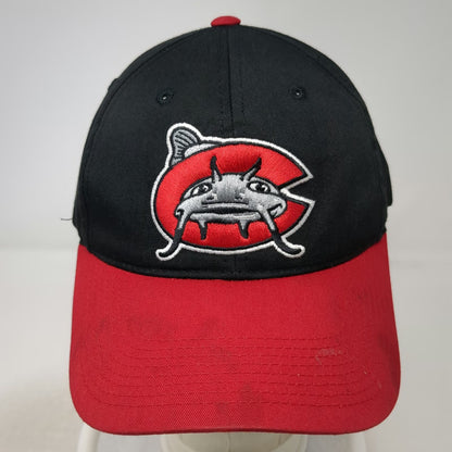 Carolina Mudcats MiLB Outdoor Cap Snapback Black Red One Size Logo Hat Two Tone