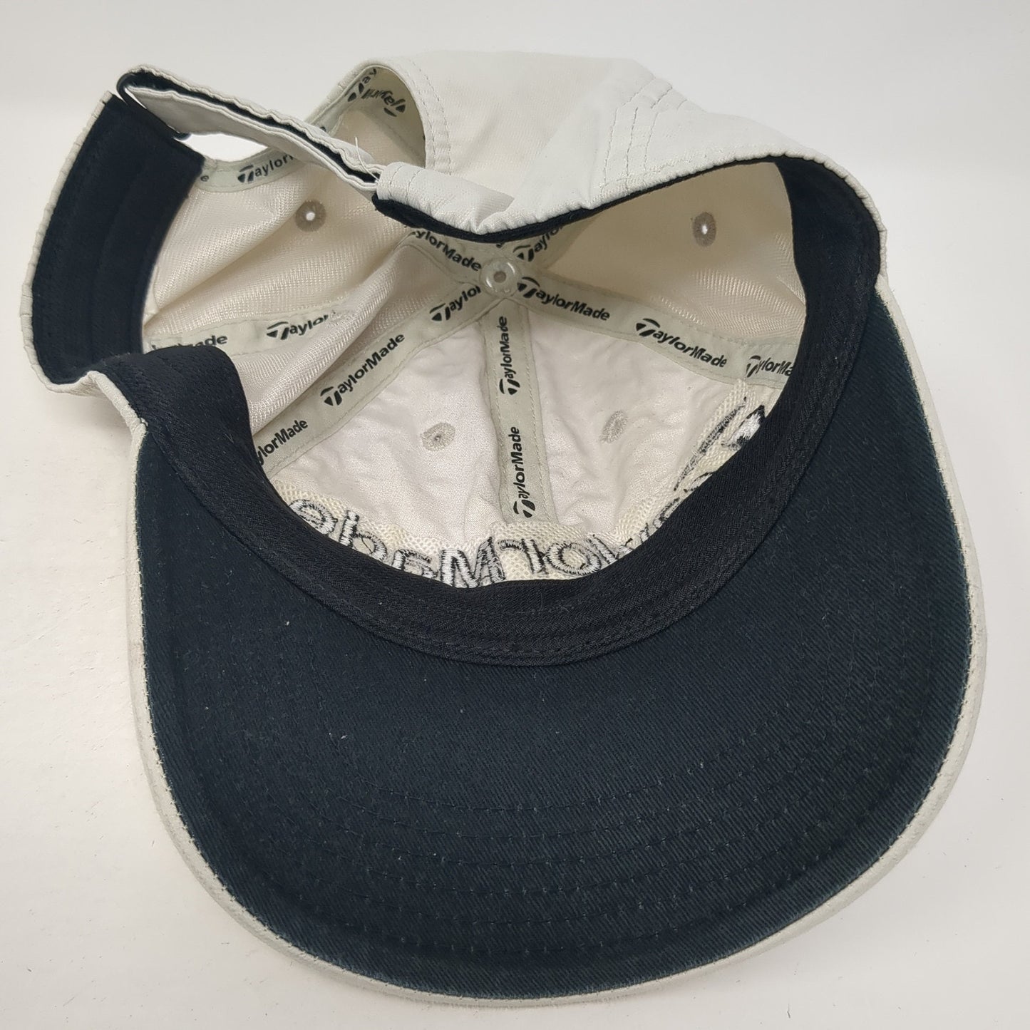 TaylorMade Strapback Baseball Cap White One Size Adjustable Embroidered 6 Panel