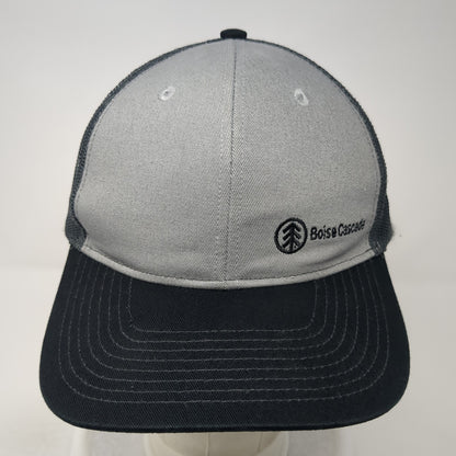 Boise Cascade Snapback Mesh Back Trucker Hat Gray One Size Port Authority
