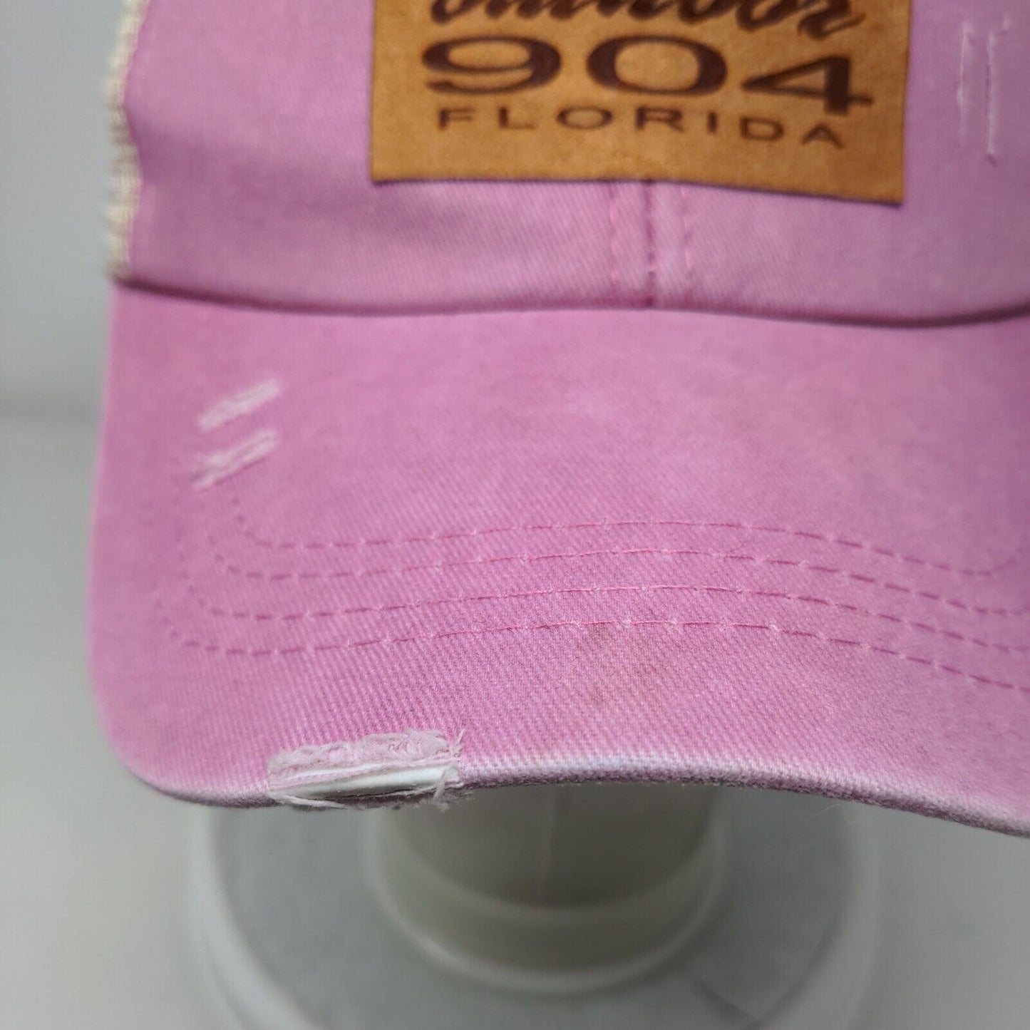 Outdoor 904 Florida Strapback Hat Pink One Size Adjustable Criss Cross Mesh Back