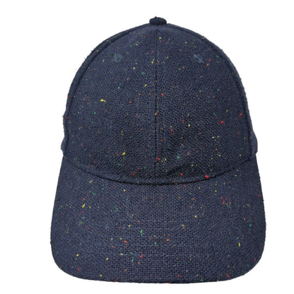 Unbranded Slideback Hat Blue One Size Adjustable Fleck Tweed 6 Panel Blank