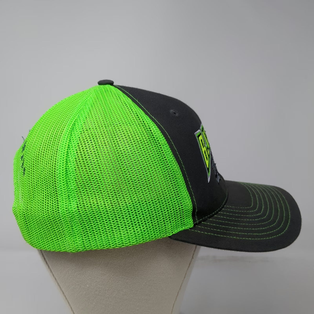 Richardson Gray Green Trucker Hat One Size B. Wolfe Semi Truck Grandview Idaho
