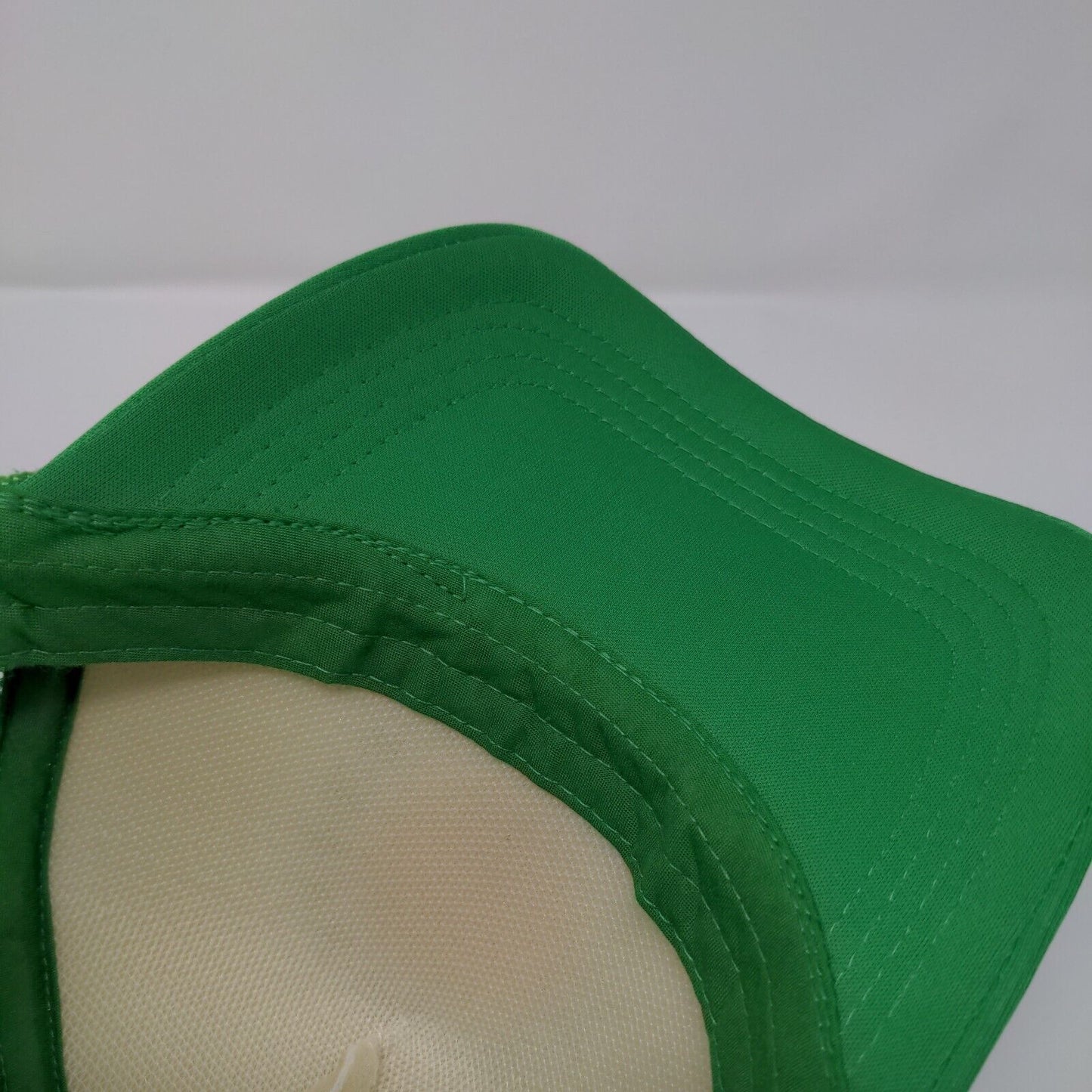 Happy Smile Lucky Snapback Trucker Hat Green OSFM Mesh Back David and Young