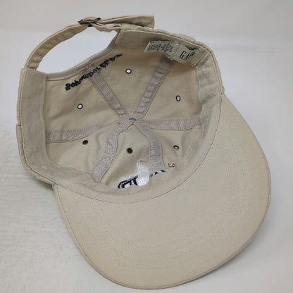 GAP Baseball Cap Beige One Size Blue Embroidered Slideback Hat September 26 1997