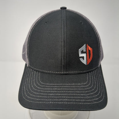 Salute Apparel Snapback Trucker Hat Black One Size Embroidered Logo