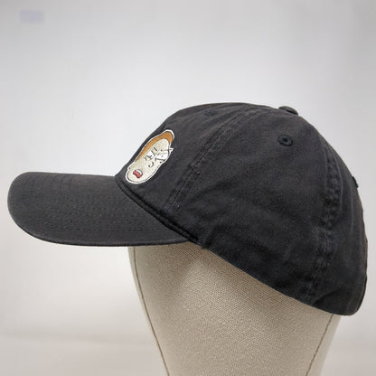 Rick And Morty Slideback Hat Black OSFA Adjustable Embroidered Adult Swim