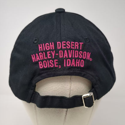 Harley-Davidson High Desert Boise Idaho Black Pink Baseball Cap One Size Hat