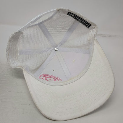 Richardson Trucker Hat White One Size Mesh Snapback Logoff Brewing Beer Craft