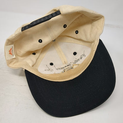 Mohr's Snapback Hat Beige Black One Size Burks Tractor Co Construction Workwear