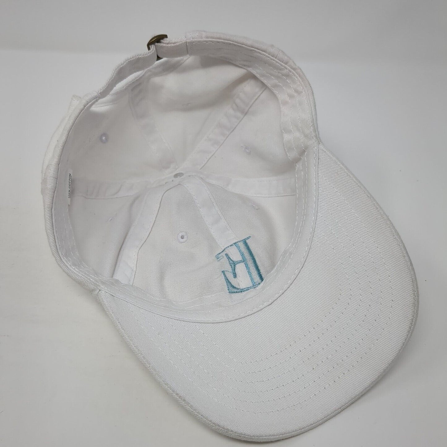 Elite Aesthetics Slideback Hat White One Size Adjustable Embroidered
