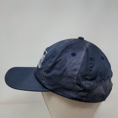 Coast Bank Strapback Hat Blue One Size Adjustable Embroidered 6 Panel Toppers