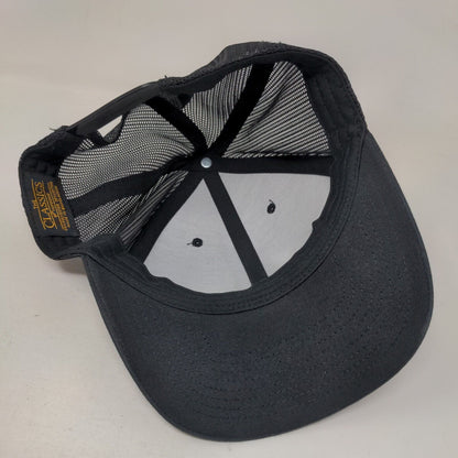 Nonas Urban Pizza Snapback Mesh Back Trucker Hat Black One Size Yupoong