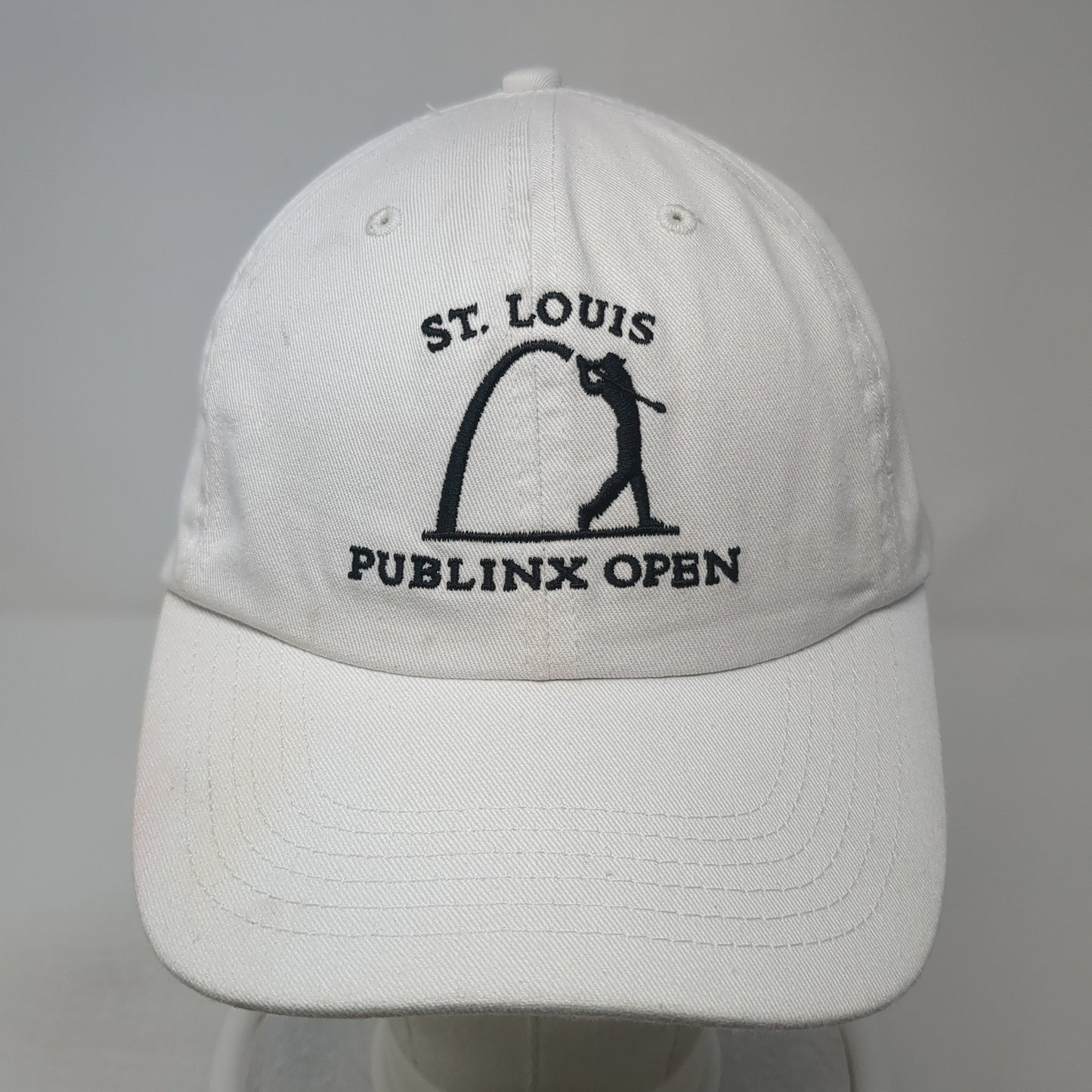 St. Louis Publinx Open Slideback Baseball Cap White One Size Adjustable Imperial