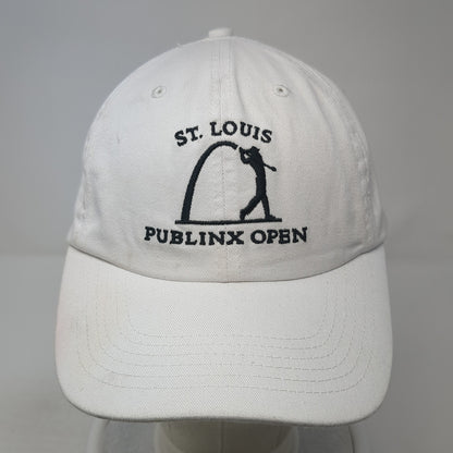 St. Louis Publinx Open Slideback Baseball Cap White One Size Adjustable Imperial
