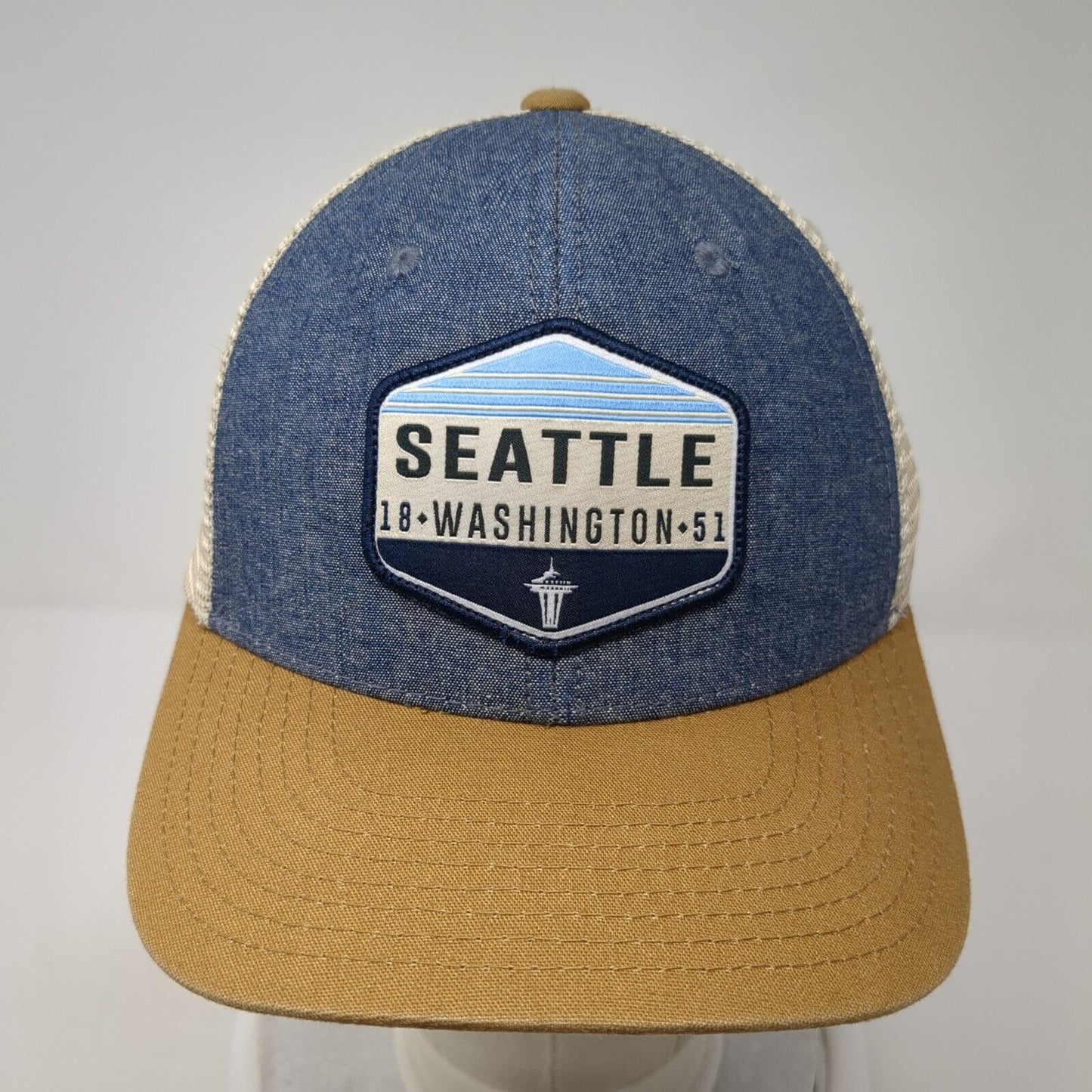 Seattle Washington Slideback Trucker Hat Multicolor One Size Mesh Back