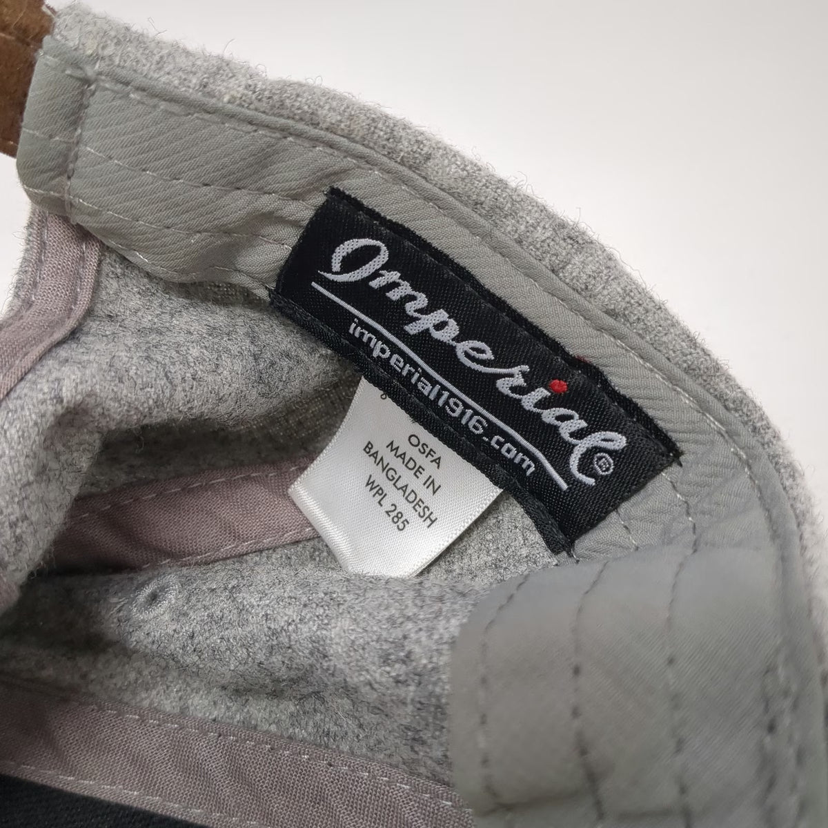 Imperial Baseball Cap Gray One Size Wool Blend Dumbarnie Links Slideback Hat