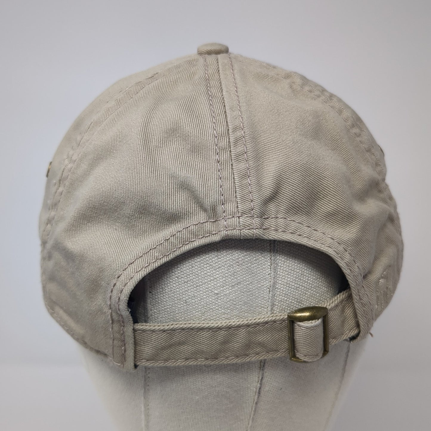 Royal Oaks Slideback Baseball Cap Brown One Size Adjustable Embroidered Ivory