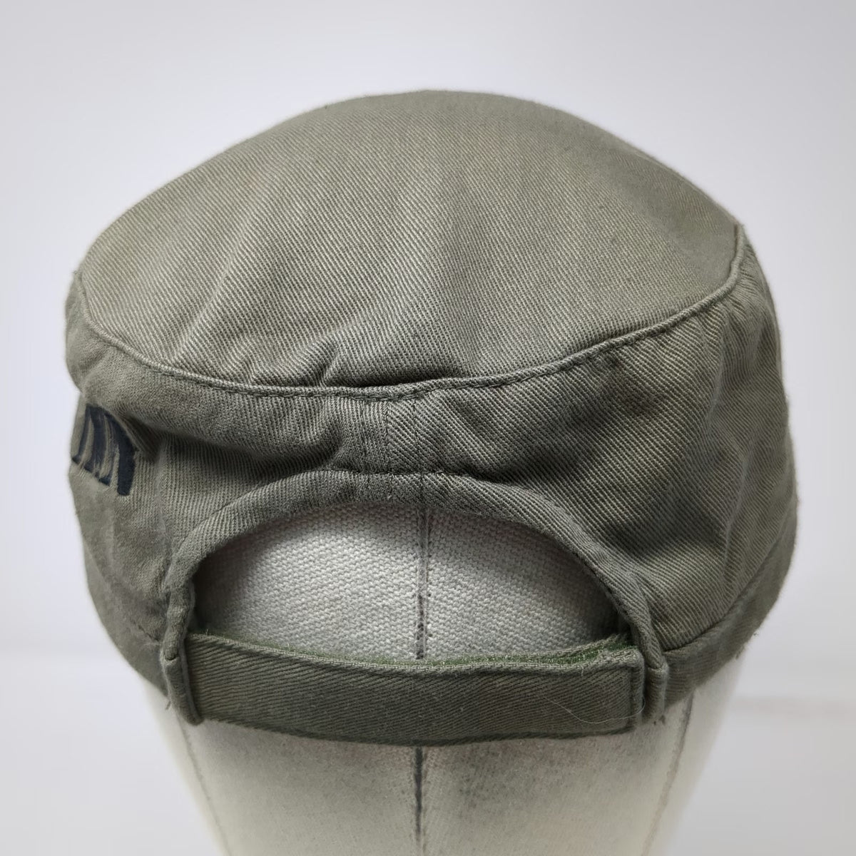 District Army Cap Green One Size Cotton Shield Logo Strapback Adjustable Hat