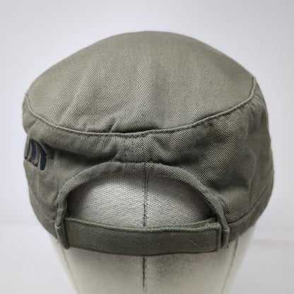 District Army Cap Green One Size Cotton Shield Logo Strapback Adjustable Hat