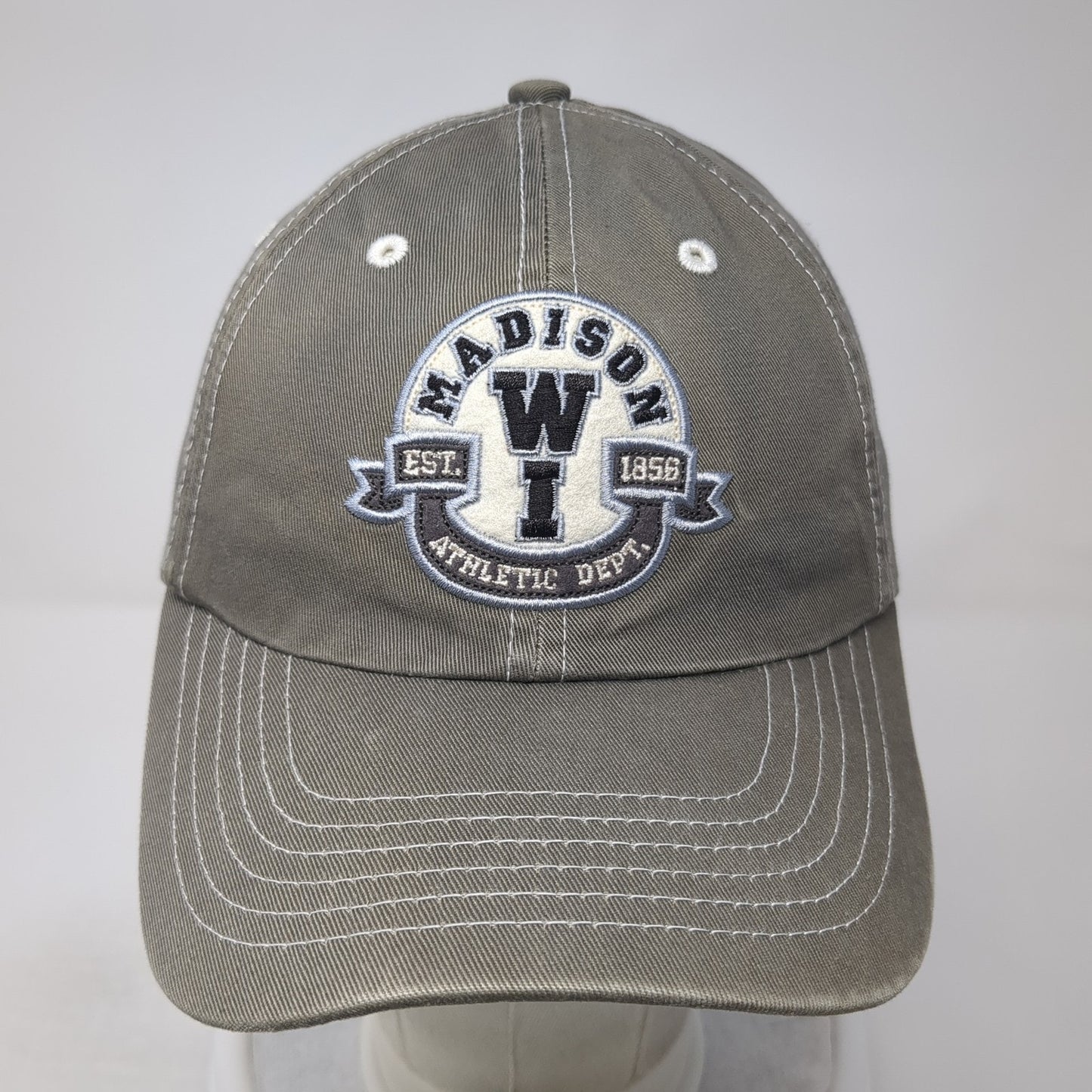 Madison WI Athletic Dept. Est 1856 Adult Baseball Cap Brown One Size Adjustable