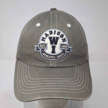 Madison WI Athletic Dept. Est 1856 Adult Baseball Cap Brown One Size Adjustable