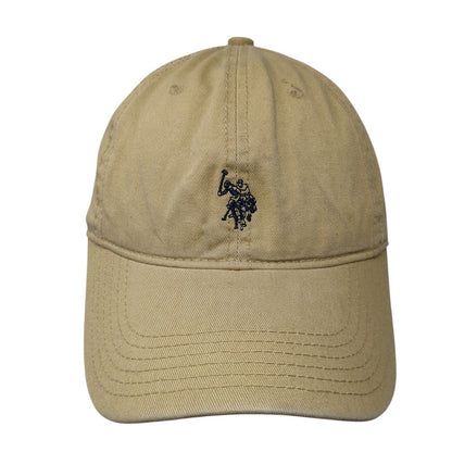 US Polo Assn. Slideback Baseball Cap Brown One Size Adjustable Embroidered