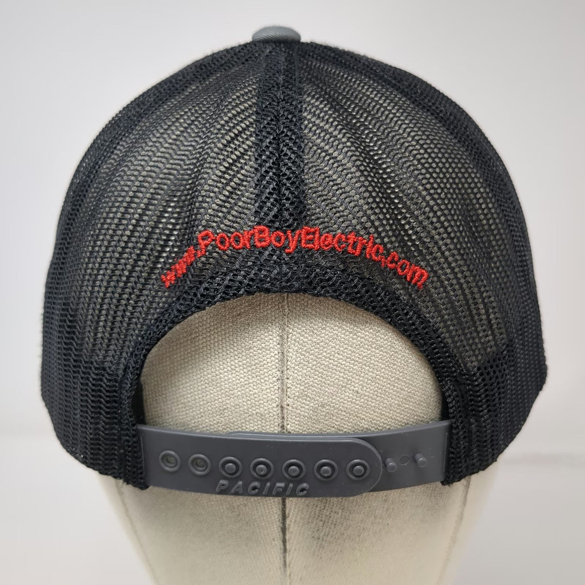 Pacific Headwear PoorBoy Electric Lighting Gray OSFM Mesh Snapback Trucker Hat
