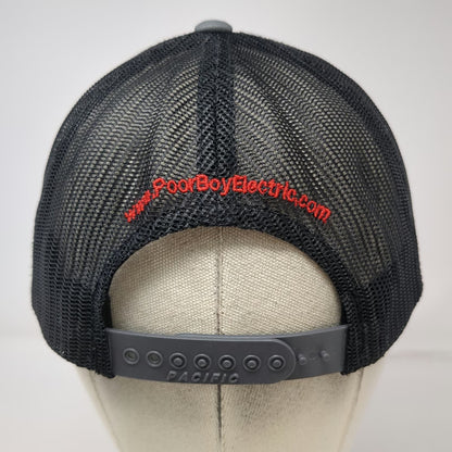 Pacific Headwear PoorBoy Electric Lighting Gray OSFM Mesh Snapback Trucker Hat