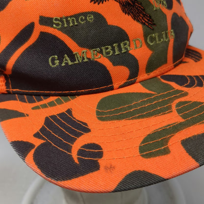 Otto Trucker Hat Orange One Size Camo Mesh Back Pheasant Gamebird Club Hunting