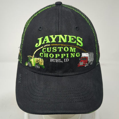 The Max Trucker Hat Black Green One Size Jaynes Custom Chopping Buhl Idaho Ag