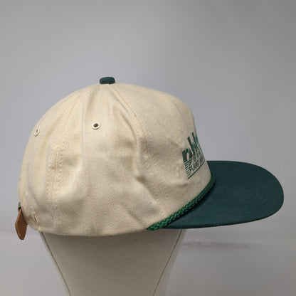K-Products Baseball Cap Beige Green Plant Health Technologies Rope Hat Vintage